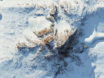 Snow Mountain Rock Surface Outdoor Scene texture (ID:ffaeh811666)