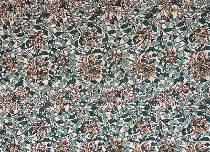 Retro Floral Fabric texture