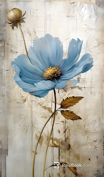 Plant painting texture