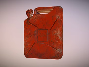 Red distressed metal gasoline drum texture (ID:ffaeh138171)