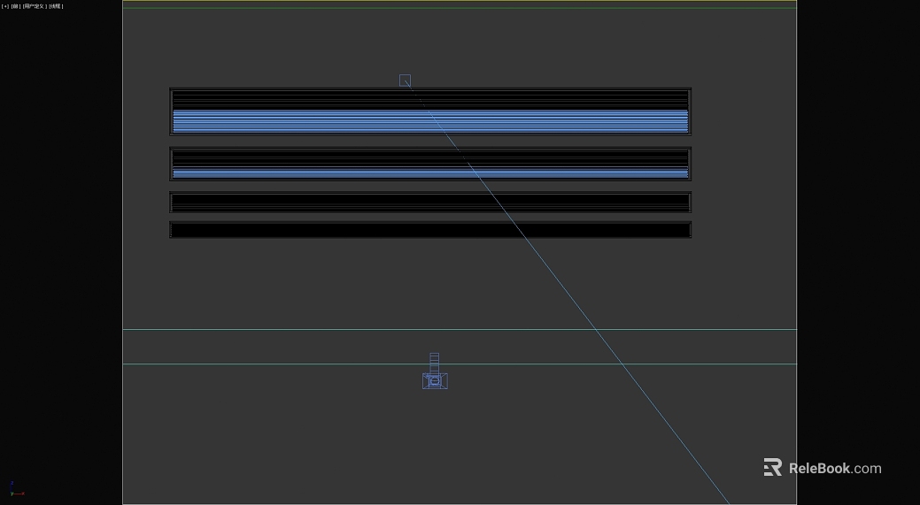 Blue and black strip metal grille texture