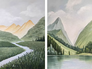landscape painting texture (ID:ffacg50162)