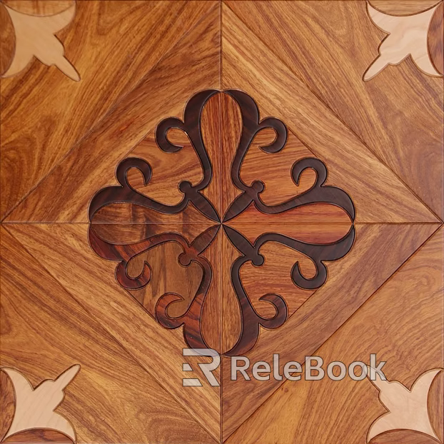 Wood parquet dark red floor texture