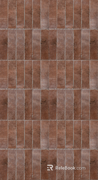 French retro reddish brown old long brick texture