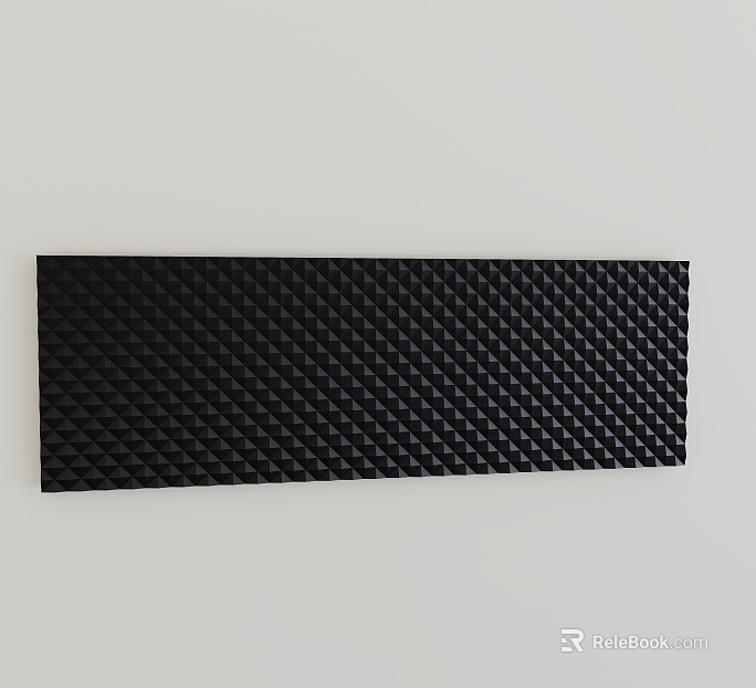 Black pyramid pattern sound-absorbing board video room wall texture