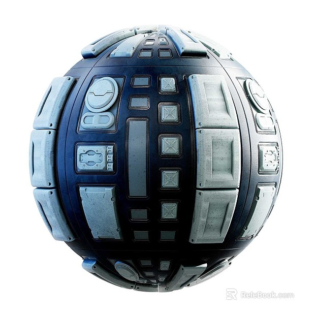 Sci-Fi Exterior Wall PBR texture