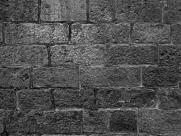 Dark gray brick wall, building exterior wall texture (ID:ffaeh365436)