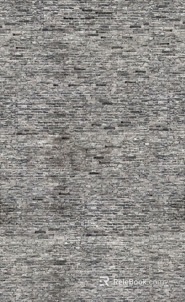 Grey Retro Brick Wall Building Exterior Wall texture