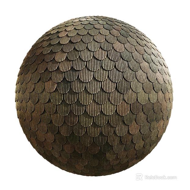 Asian Roof Tile PBR texture
