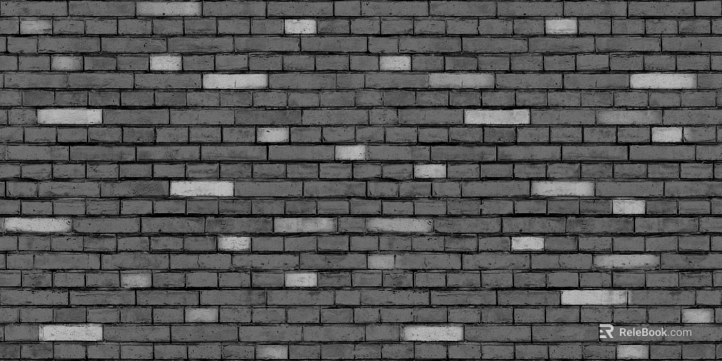 Brick wall blue gray shiny plaid brick seamless texture