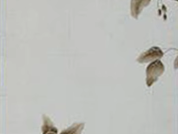 Beige flower and bird pattern wallpaper texture (ID:ffaeh100229)