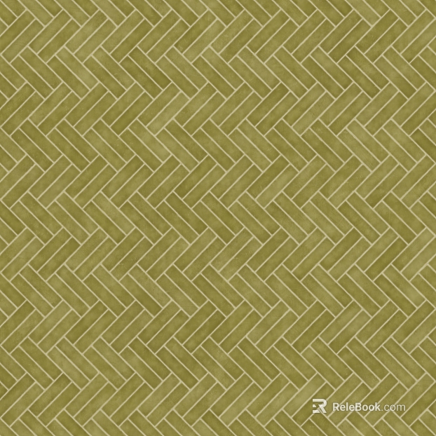 Yellow green herringbone tile kitchen and bathroom wall texture