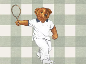 Green White Plaid Tennis Bear Decoration Wallpaper texture (ID:ffaeh714916)