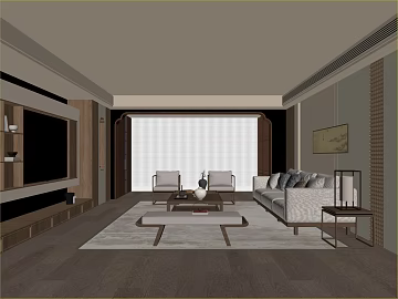 New Chinese Deep Brown Wood Floor Living Room Ground texture (ID:ffaeh804836)
