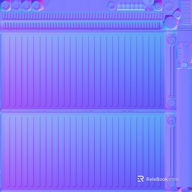 Cyberwind purple blue brushed metal industrial panel texture