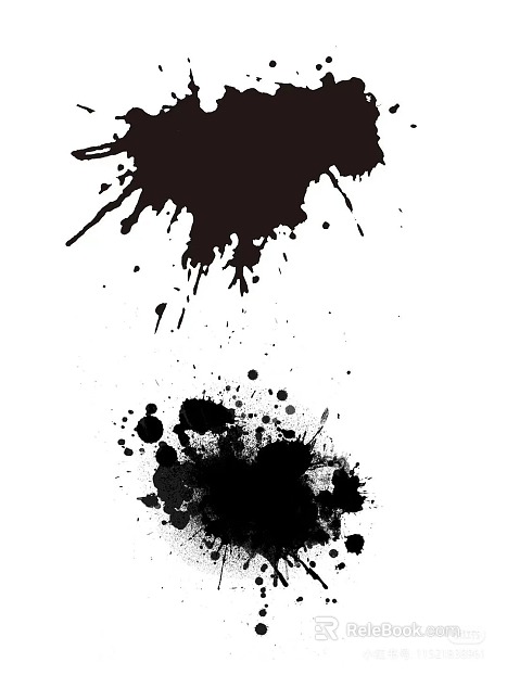 Guofeng Electronic Handbook Ink Dot texture