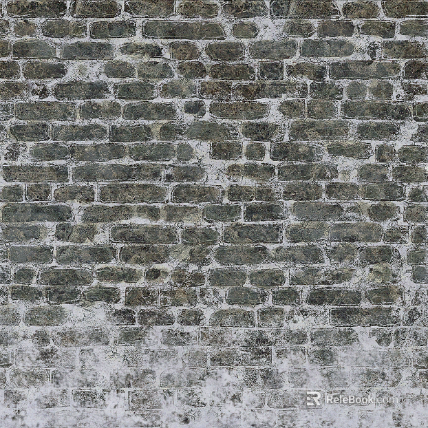brick wall ancient gray long brick texture