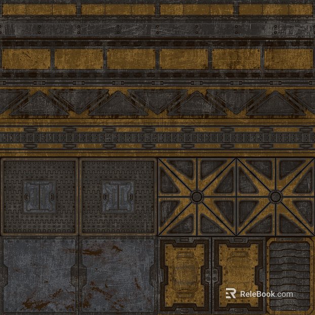 Do the old industrial wind metal plate cabin wall texture