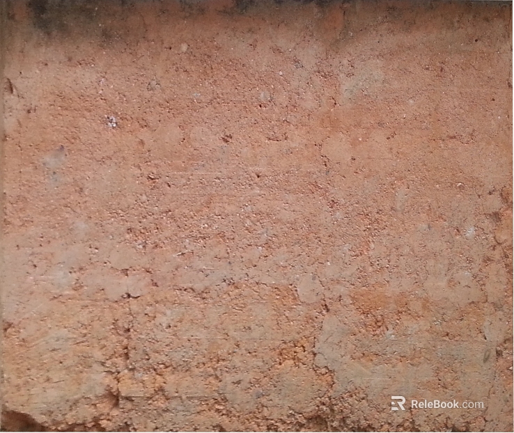Red-brown mortar wall substrate texture
