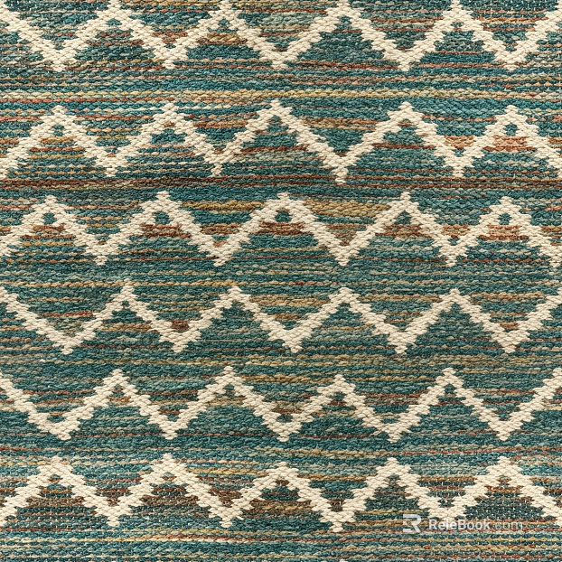 Triangular wave yarn-dyed jacquard coarse-spun fabric texture