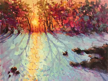 Color Retro Landscape Texture Oil Painting texture (ID:ffach643036)