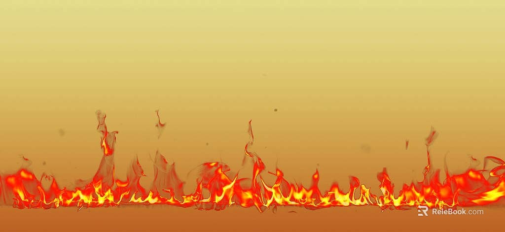 Orange-red flame texture decorative element texture