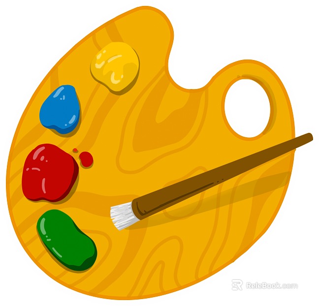 cartoon painting texture