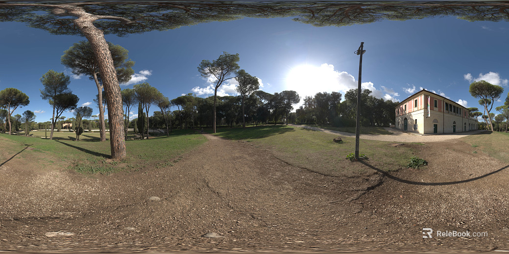 Park Meadow View Day Sunny Day HDR texture