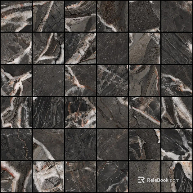 Black Marble Mosaic texture