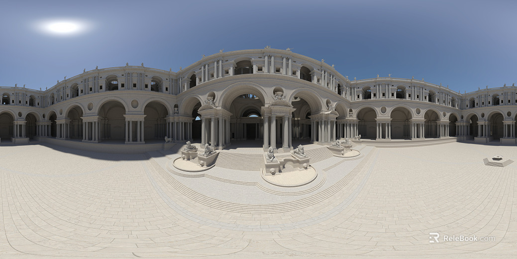 European City Square HDR texture