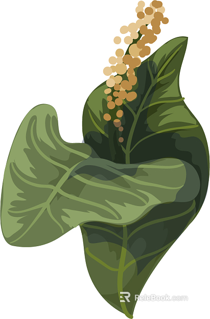 Plant painting texture