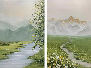 landscape painting texture (ID:ffacg61999)