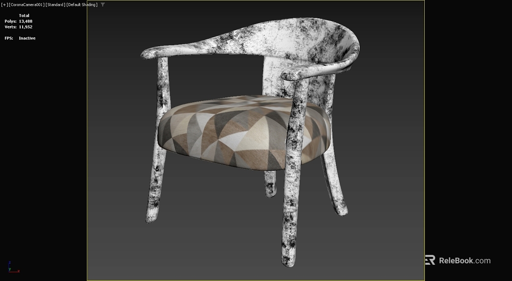 Old wood ash fabric leisure chair texture