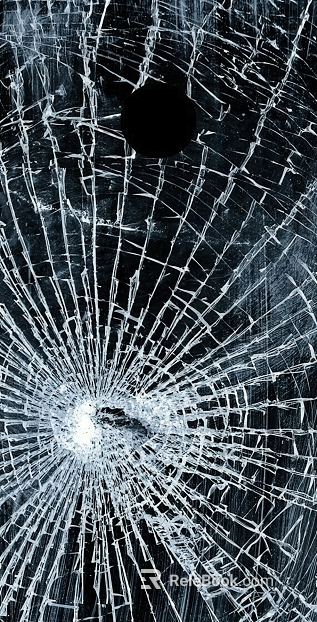 Broken glass texture