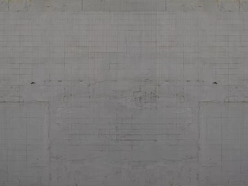 Light gray brick wall, interior and exterior walls 3d model