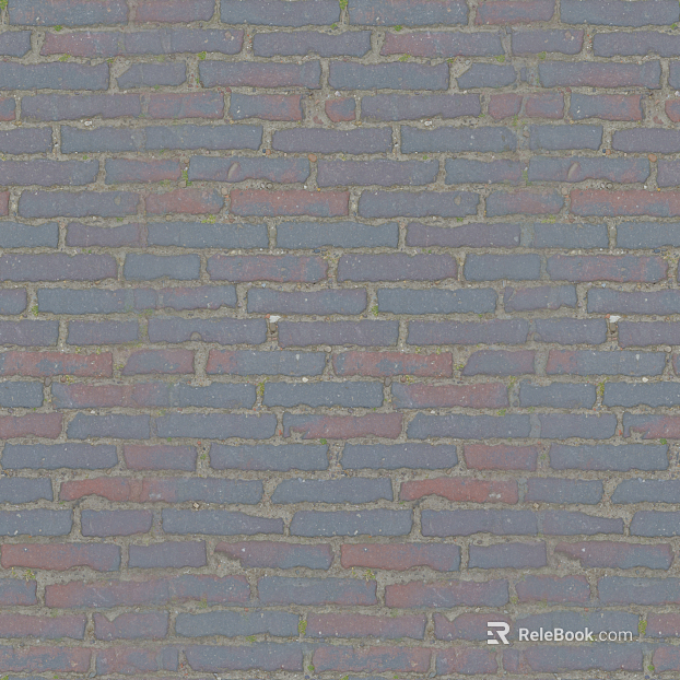 Brick pavement texture