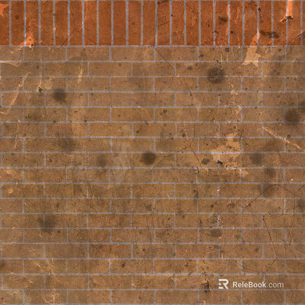 Brick wall retro red brick color texture