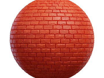Brick wall PBR texture (ID:ffach407714)