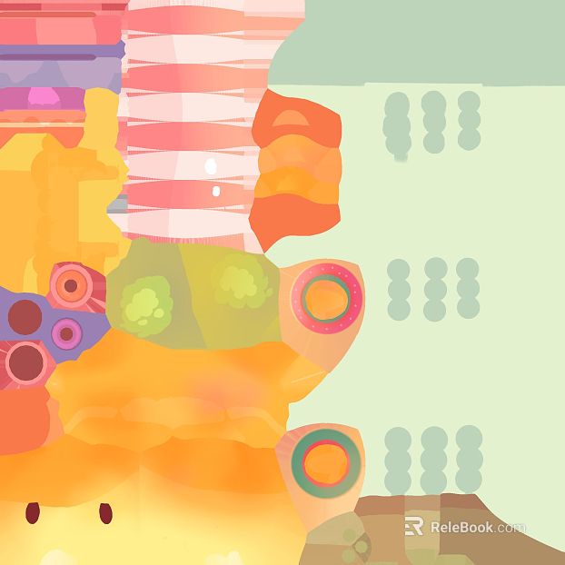 Macaron abstract pattern decorative painting texture