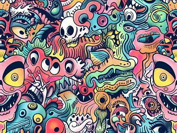 Patterned wall fabric, patterned wallpaper, cartoon wallpaper, cartoon wall fabric, wall fabric, wallpaper, wall covering texture (ID:ffaeh694629)