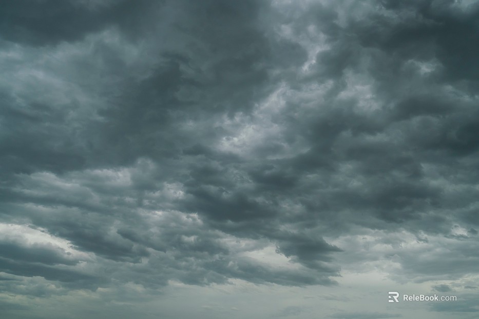 Dark dark clouds, cloudy sky, storm disaster coming texture