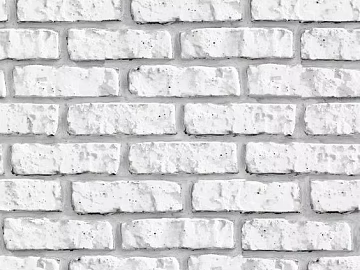 Brick wall white matte stone seamless 3d model
