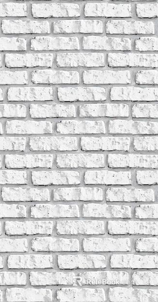 Brick wall white matte stone seamless texture