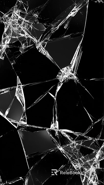 Broken glass texture