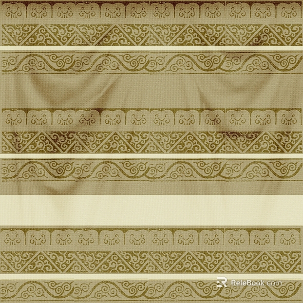 Chinese Beige Pattern Fabric texture