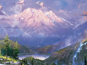 landscape painting texture (ID:ffagg03154)