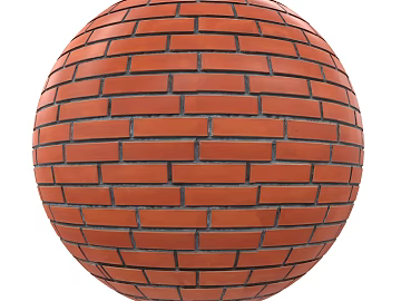Brick wall PBR 3d model