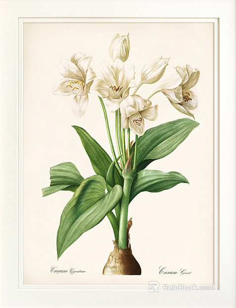 Plant painting texture