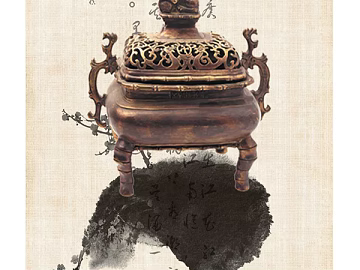 three-dimensional physical painting 3d model