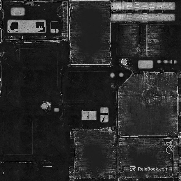 Dark gray distressed metal panel, industrial-style wall texture